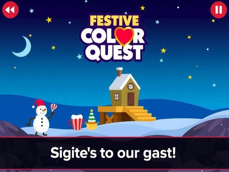 Festive Color Quest Game Screenshot